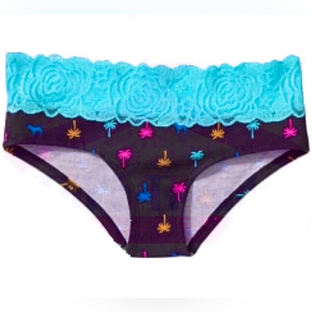 Victoria’s Secret PINK lace cotton panties PINK hipster lace pink floral panties